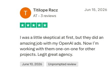 Five-star Trustpilot review from Titilope Racz.